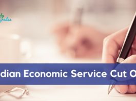 Indian Economic Service Cutoff 2018