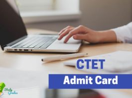 CTET Admit Card 2018