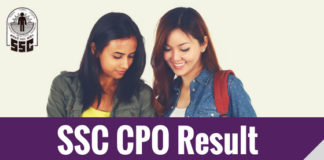 SSC CPO Result 2018