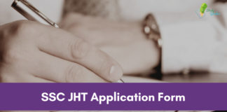 SSC JHT application form 2020