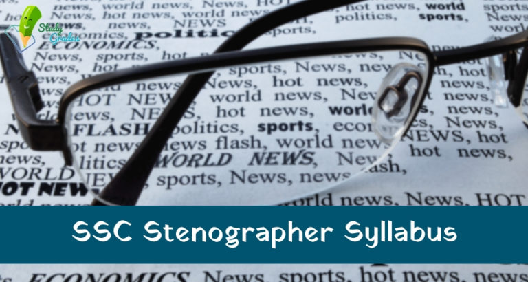 SSC Stenographer Syllabus 2018