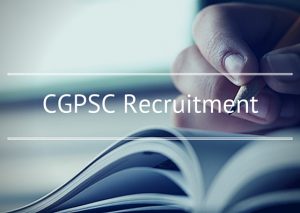 CGPSC Recruitment 2016