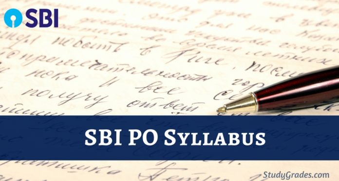 SBI PO Syllabus 2022