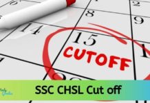 SSC CHSL Cut off 2020