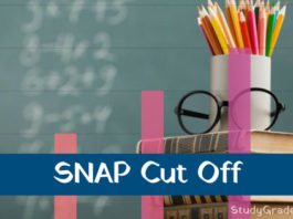 SNAP Cut off 2018