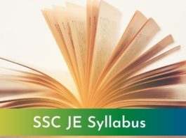 SSC JE syllabus 2024