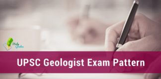 UPSC Geologist Exam Pattern 2019