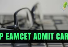 AP EAMCET Hall Ticket 2022
