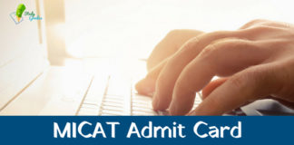 MICAT Admit Card 2019