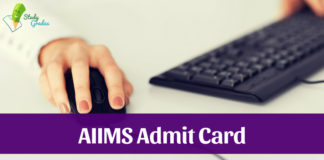 AIIMS Admit Card 2019