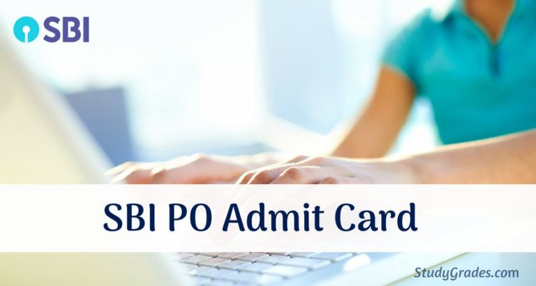 SBI PO Admit Card 2021