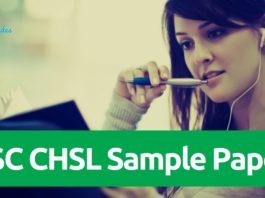 SSC CHSL Sample Papers 2018