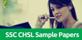 SSC CHSL Sample Papers 2018