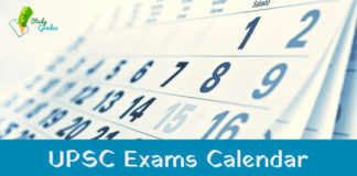 UPSC Exam Calendar 2021