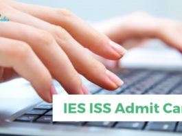 IES ISS Admit Card 2020