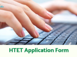 HTET Application Form 2019