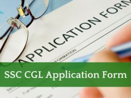 SSC CGL Application form 2022