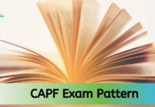 CAPF Exam Pattern 2022