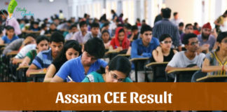 Assam CEE Result 2019