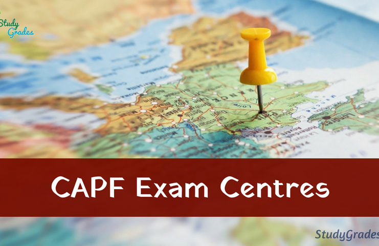 CAPF Exam Centres 2022