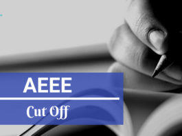AEEE Cut off 2019