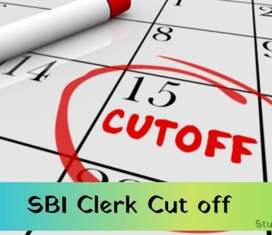 sbi clerk cut off 2021