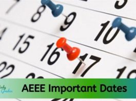 AEEE Exam Date 2021