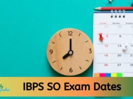 IBPS SO Exam Dates 2020
