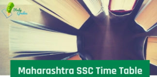 Maharashtra SSC Time Table 2023