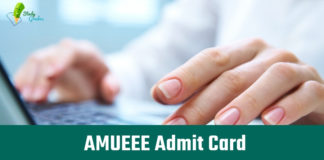 AMUEEE Admit Card 2019
