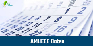 AMUEEE Important Dates 2019