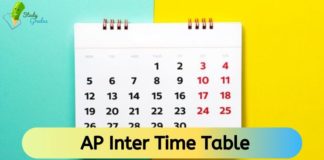 Ap Inter Time Table 2023