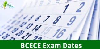 BCECE Important Dates 2019