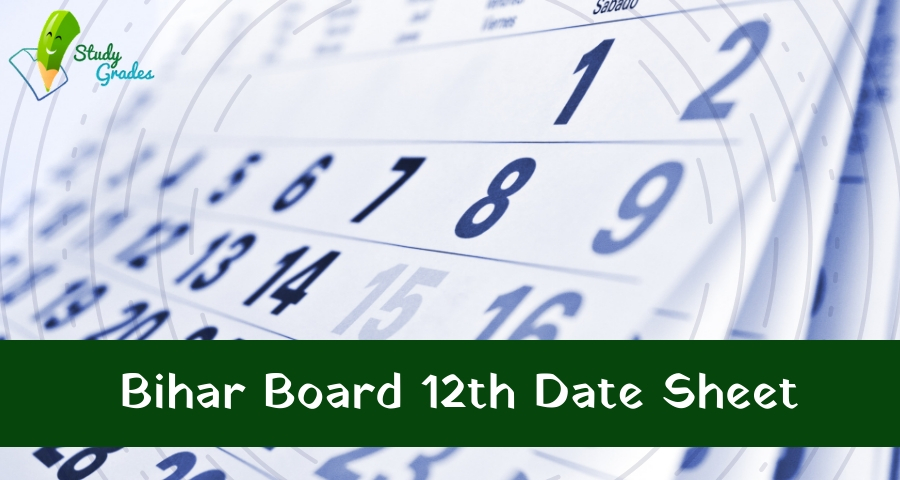 Bihar Board 12th Time Table 2025