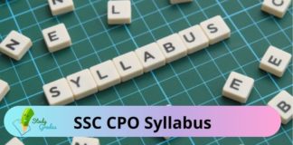 SSC CPO Syllabus 2024