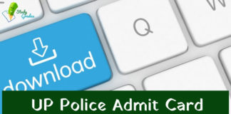 UP Police Admit Card 2018