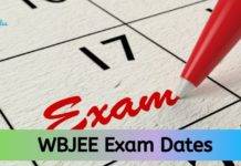 WBJEE Exam dates 2023