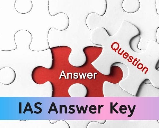 IAS Answer Key 2020