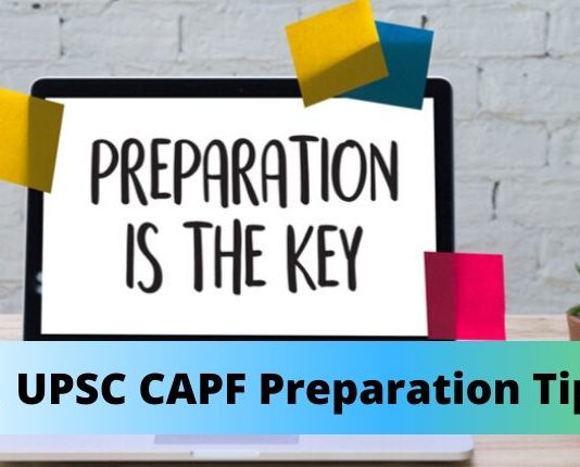 UPSC CAPF preparation tips