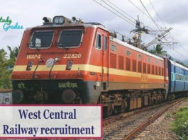 West Central Railway Recruitment 2019