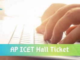 AP ICET 2019 hall ticket