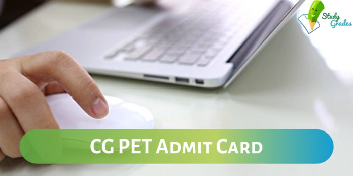 CG PET 2019 Admit Card