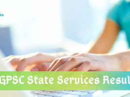 CGPSC State Services 2019 Result