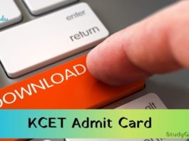 KCET Admit Card 2024