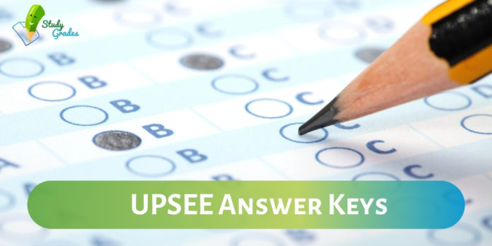 upsee 2019 answer keys