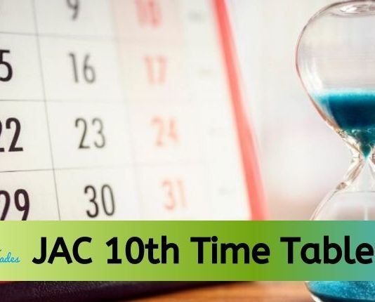 JAC 10th time table 2021