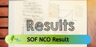 SOF NCO Result 2023