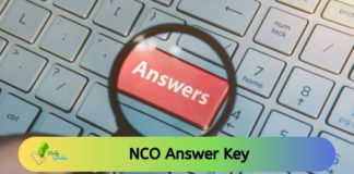 NCO Answer Key 2021-22