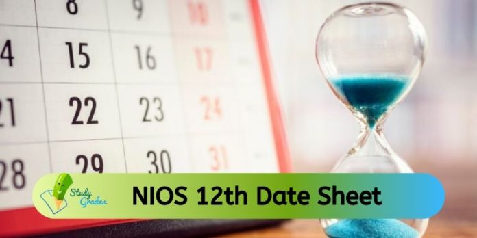 NIOS 12th date sheet 2020