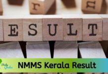 NMMS Kerala Result 2021